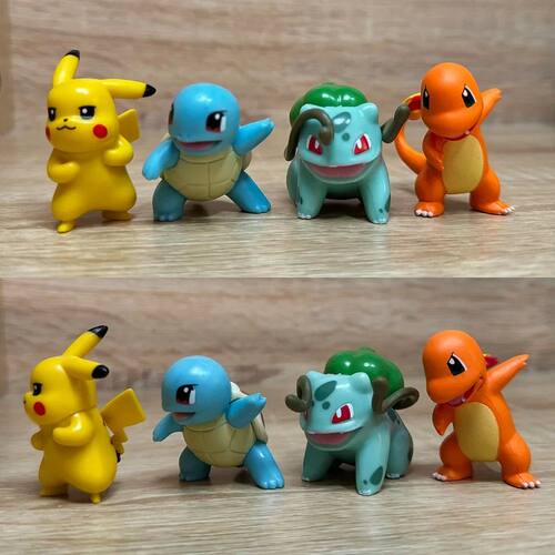 Pokemon Action Figure Pikachu Toys Charmander Squirtle Bulba