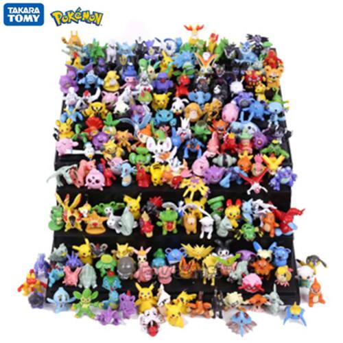 24-144Pcs Pokemon Anime Figure Pikachu Action Model 2-3CM No
