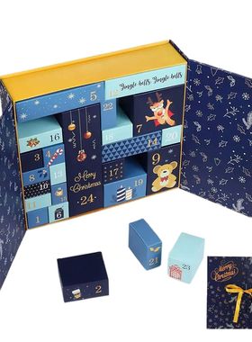 24 Days Refillable Calendar Christmas Boxes Empty Countdown