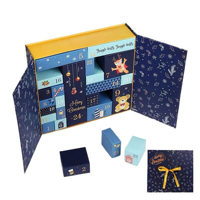 24 Days Refillable Calendar Christmas Boxes Empty Countdown