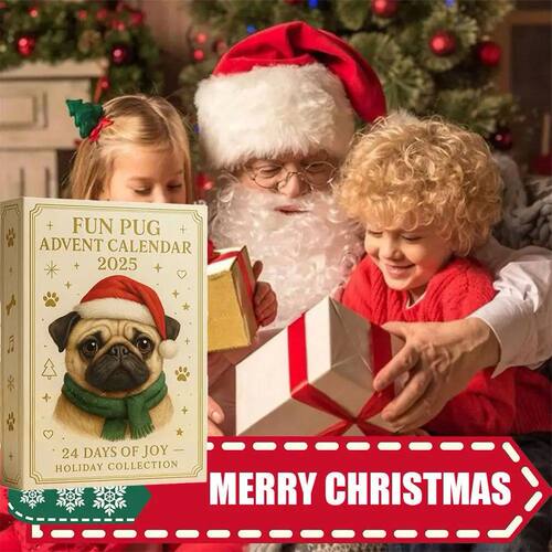 Christmas Advent Calendar Retriever Dog Design 24-Day Countd