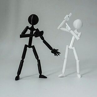 Multi-Jointed Multi Joint Stickman Toy Movable Model Doll 3D