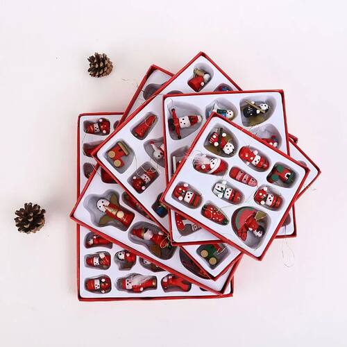 Creative Christmas Tree Decoration Wooden Small Pendant Smal