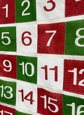 New Christmas Advent Calendar with 24 Pockets Advent Calenda