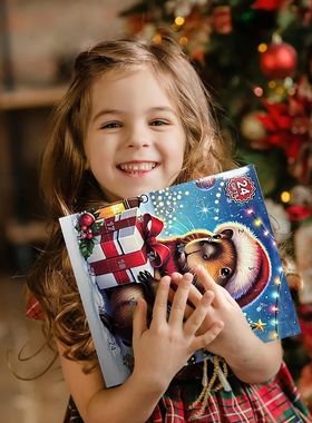 Christmas Countdown Toy Capybara Ornaments Countdown Calenda