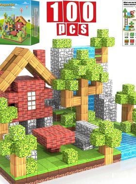 Magnetic Building Cubes Magnet Set Toys Stem Montessori Stac