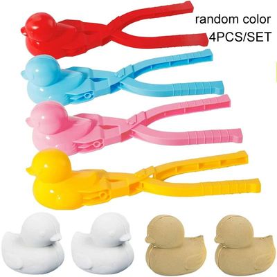4 Pcs/Set Snowball Maker Clips Duck Shaped Snow Ball Maker C