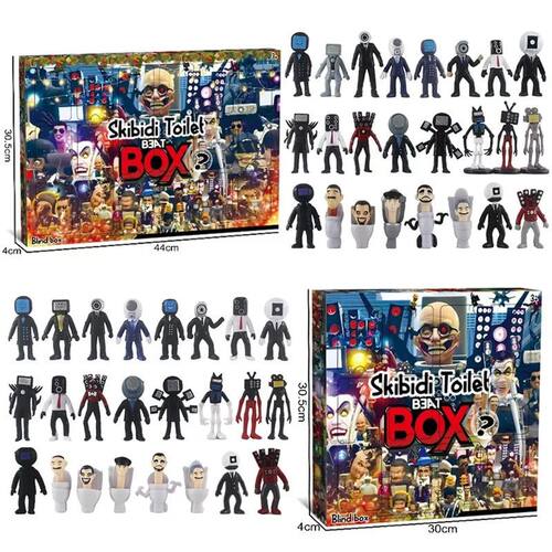 Christmas Calendar Mysterious Box Anime Figure Skibidi Man V
