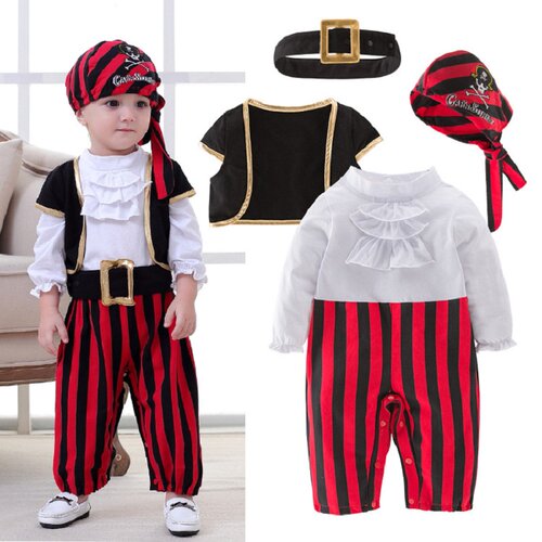 Pirate Captain Costume for Baby Boy Toddler Halloween
