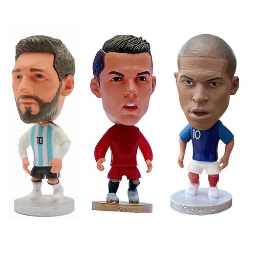 6.5cm Hight Mini Football Doll MessiiCR7MBP Soccer Figurines