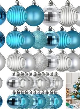 Christmas Balls Ornaments Set,3/4/6cm Xmas Shatterproof Baub