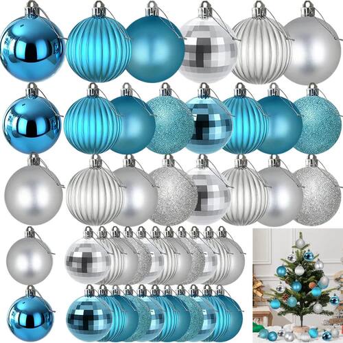 Christmas Balls Ornaments Set,3/4/6cm Xmas Shatterproof Baub