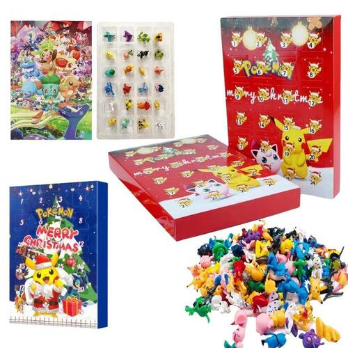 Pokemon Christmas Advent Calendar Blind box Anime Pikachu Fi