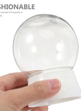 6pcs Snow Globes 270ml Water Globe Empty Snow Globe Fillable