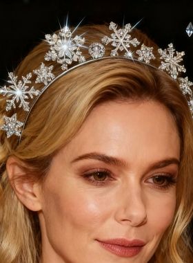 The new 1pc winter snowflake hair band is perfect for Christ