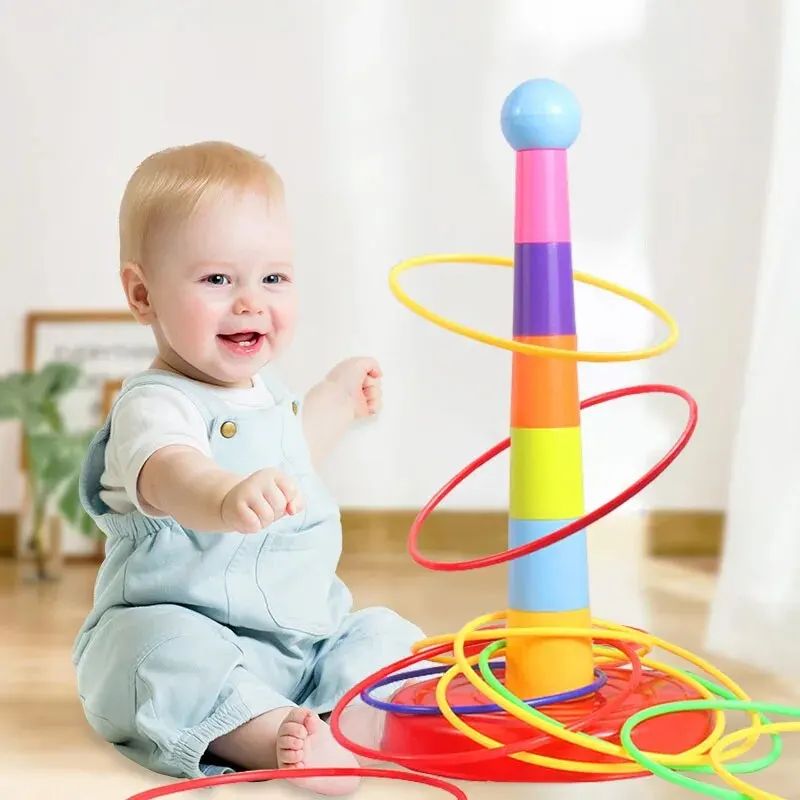 Children Outdoor Fun Toy Sports Circle Ferrule Stacked Layer