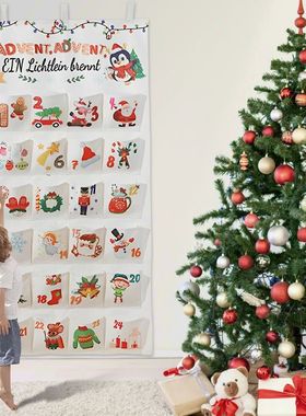 Fabric Christmas Advent Calendar Christmas Countdown Calenda