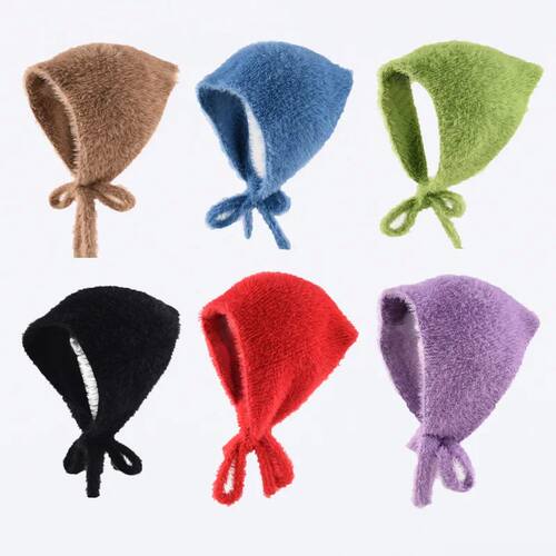 French-style Simple Women's Headscarf Autumn and Winter Flee