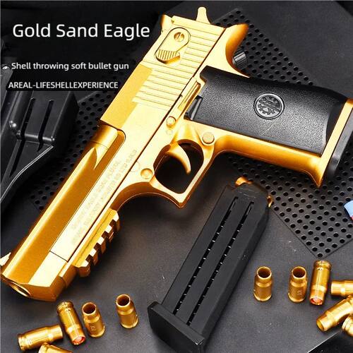 Outdoor Toy Pistol Gold Desert Eagle spring-loaded pistol M1