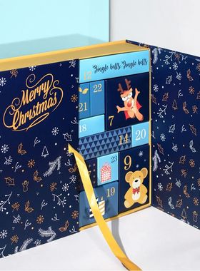 Foldable Empty Countdown Calendar 24 Days Refillable Calenda