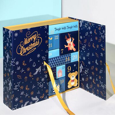 Foldable Empty Countdown Calendar 24 Days Refillable Calenda