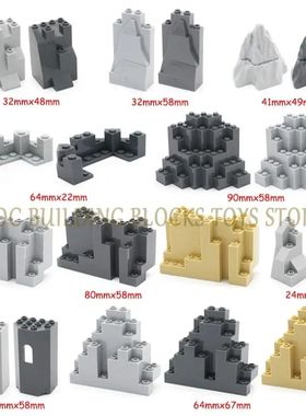 MOC Brick Rock Triangular Rockery Stone Wall Slab Barbacan R