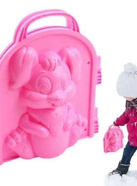 Winter Snow Toys Molds Winter Snow Mold Rabbit Shape Snow An