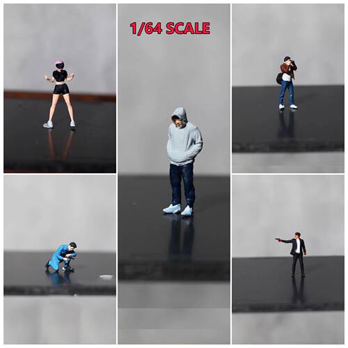 Minifigura 1/64 Pink Helmet Motorcycle Girl Miniature Figure