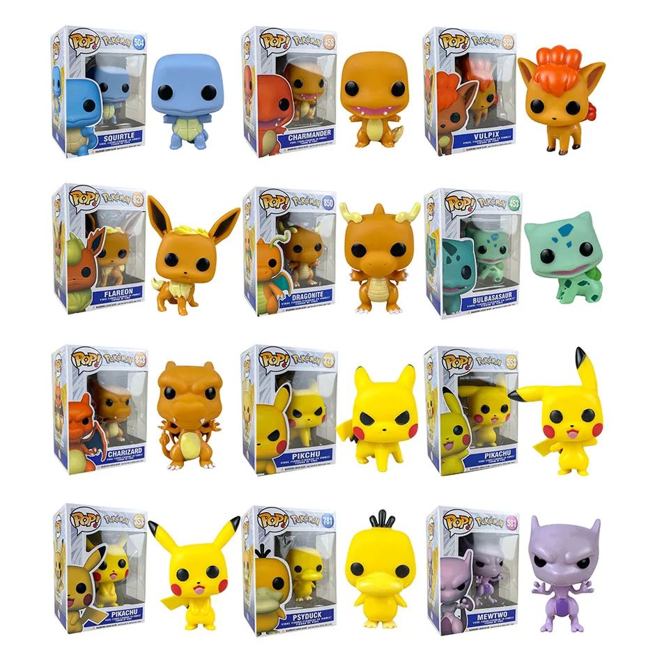 Pokemon Anime Figure Toys Pikachu Charizard Mewtwo Decoratio