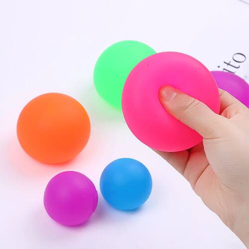 Cute Anti-stress Ball Frosted Transparent Stress Relief Flex