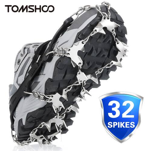 32 Teeth Ice Gripper Spike for Shoes Anti Slip Hiking Climbi