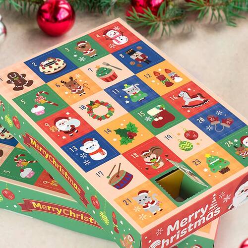 DIY Advent Calendar With 24 Cardboard Treasure Boxes Christm