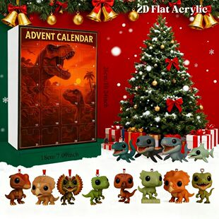 Dinosaur Park Advent Calendar 24pcs Surprise Figures Dinosau