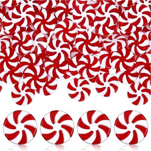 5/10/20Pcs Christmas Acrylic Candy Red White Candies DIY Xma