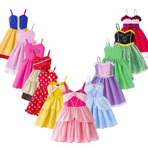 New Princess Dress For Girls Moanna White Snow Anna Barbi Be