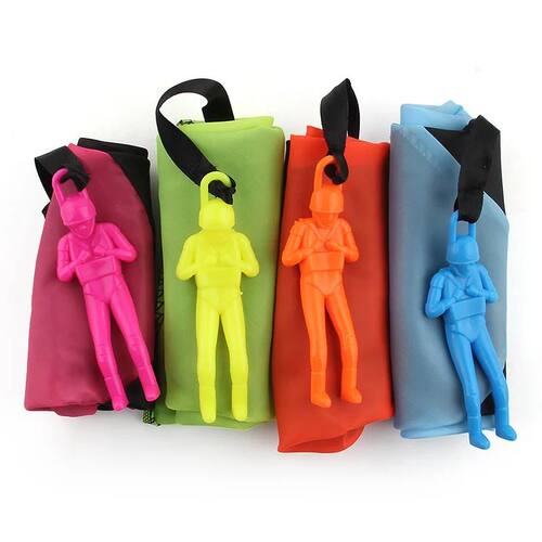 4Pc Hand Throwing Parachute Children Mini Parachute Outdoor