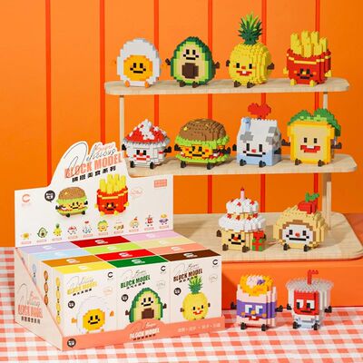 Fun Micro Particle Building Blocks Happy Eat and Play Series