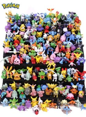 24-144Pcs Pokemon Anime Figure Pikachu Action Model 2-3CM No