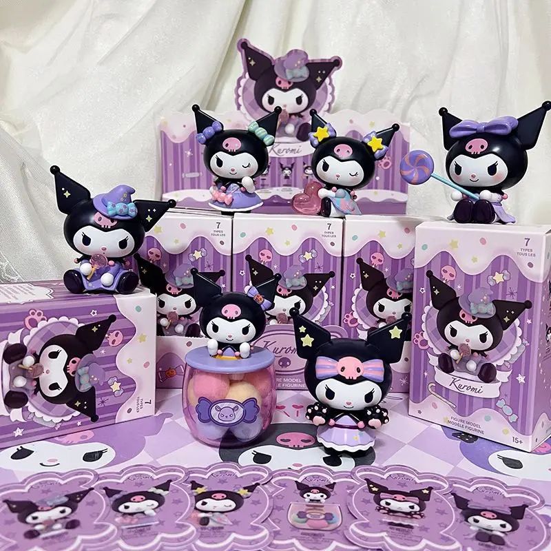 Kawaii Kuromi Blind Box Figure Toys Sanrio Figurine Model Co 模玩/动漫/周边/娃圈三坑/桌游 潮玩盲盒 原图主图