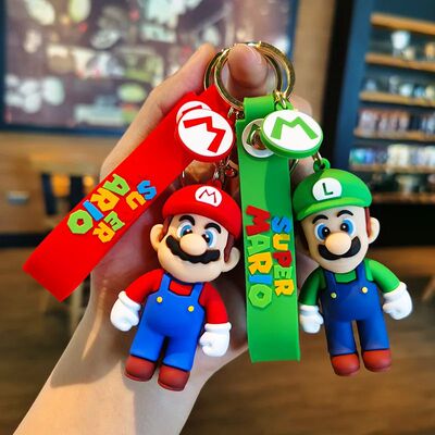 10styles Super Mario Keychain Mario Bros Luigi Toad Yoshi Bo