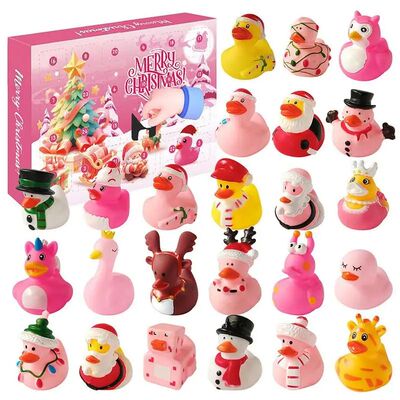 Christmas Countdown Calendar Pink Duck Gift Box Household Co