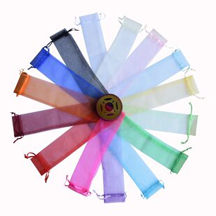 14 colors souvenir gift wedding hand fan organza bags 50 pcs