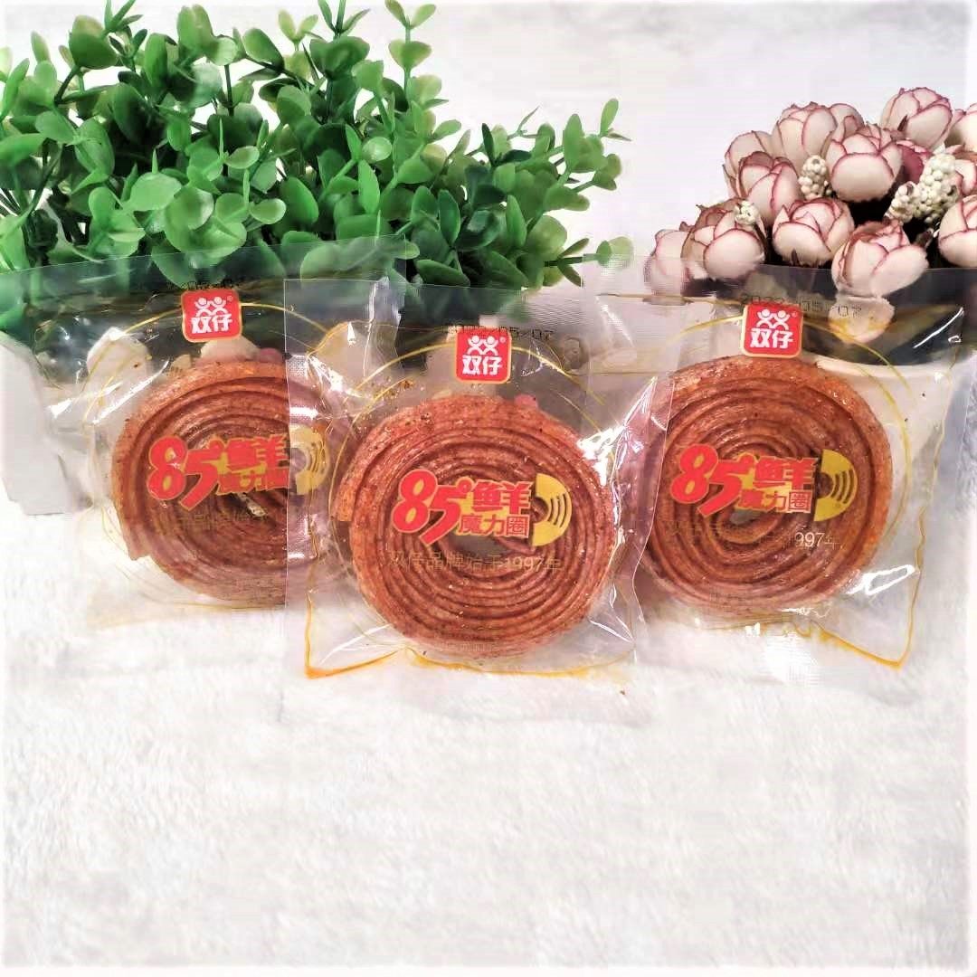 双仔85°鲜魔力圈辣条面筋麻辣食品美味休闲零食小包装散装称重