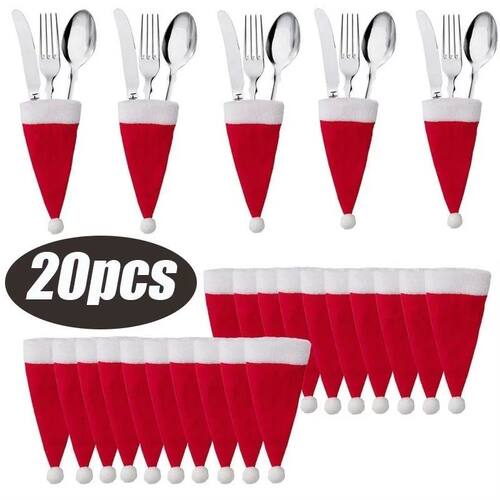 Merry Christmas Decoration Christmas Tableware Bag Holder Ch