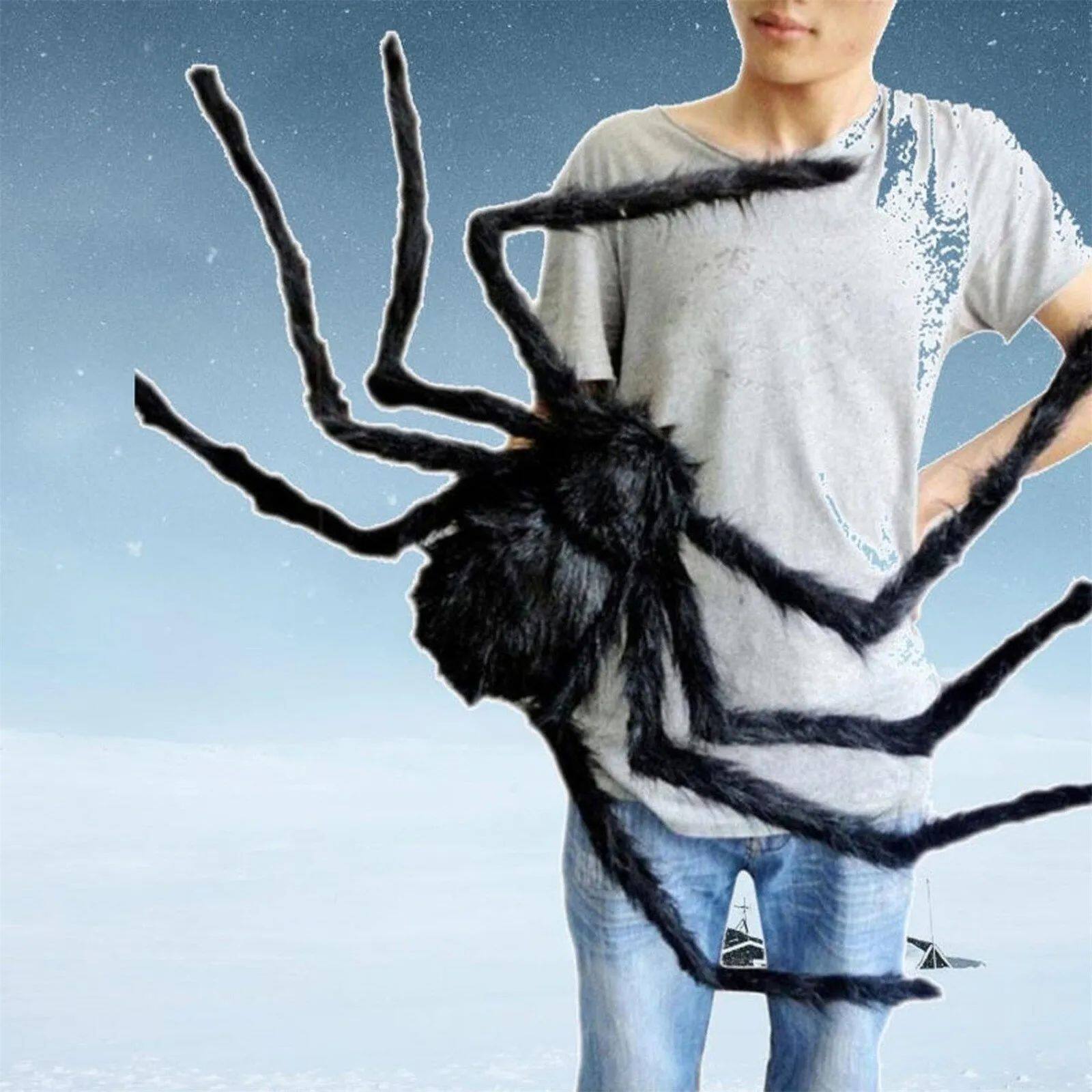 30-200cm halloween plush simulation spider haunted house dec