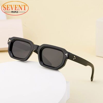 Polarized Square Sunglasses Men Luxury Designer Rectangle Su