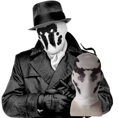 Rorschach ink headgear cosplay Halloween horror movie cartoo