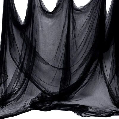 3pcs Niurui Halloween Black Creepy Cloth 315 X 79 Inch Spook