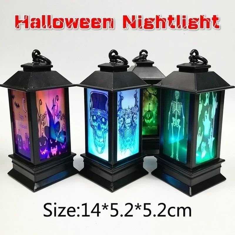 Halloween Wind Lanterns Led Electronic Candle Lights Holiday