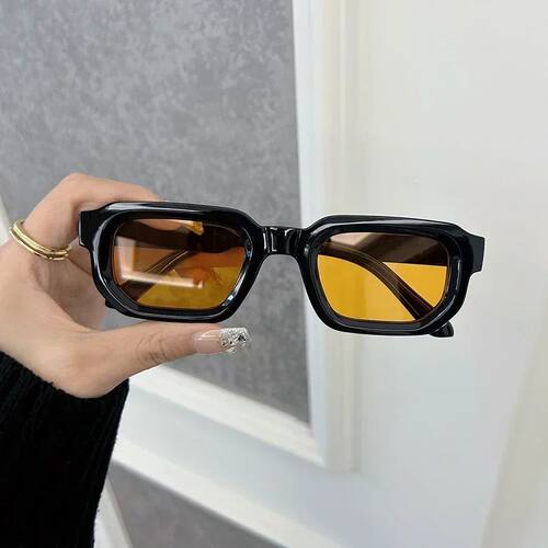 Luxurious Rectangle Sunglasses Women Men Fashion Designer Ca